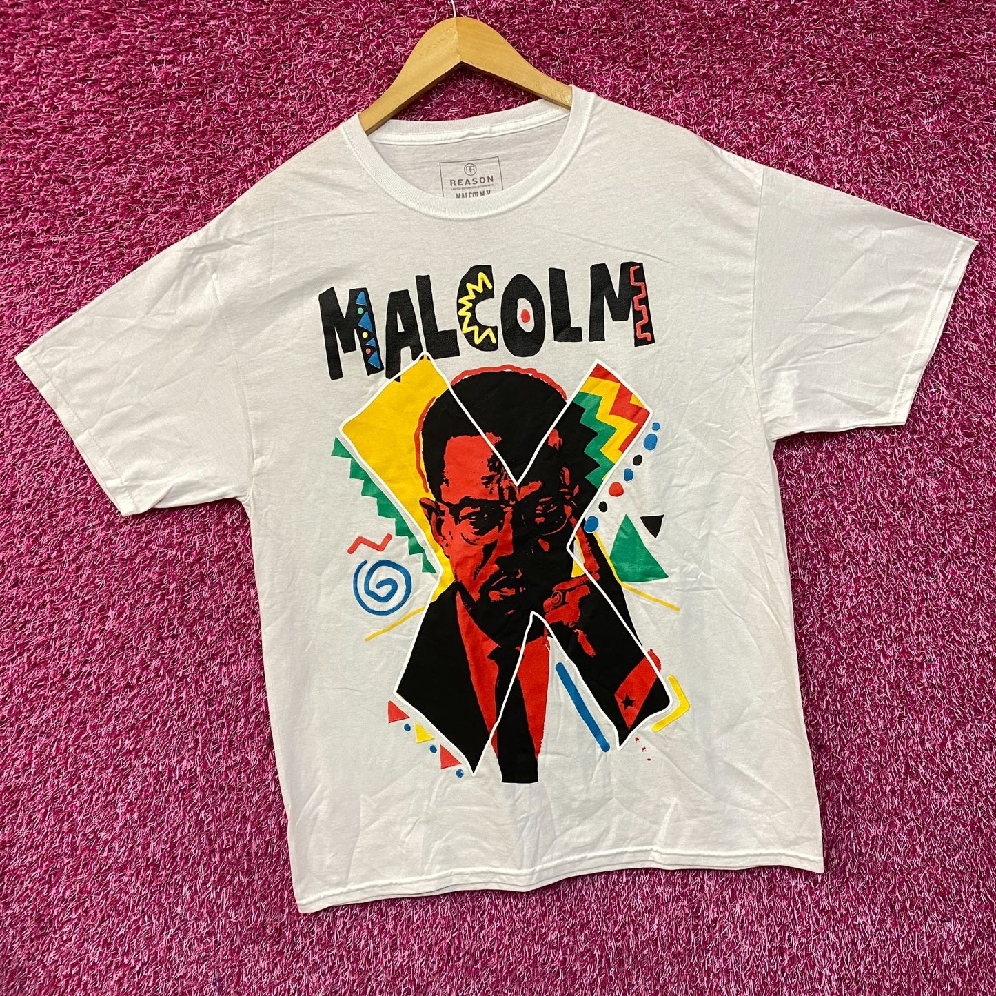 Reason Malcolm X 90s Artist Edition T-Shirt Large