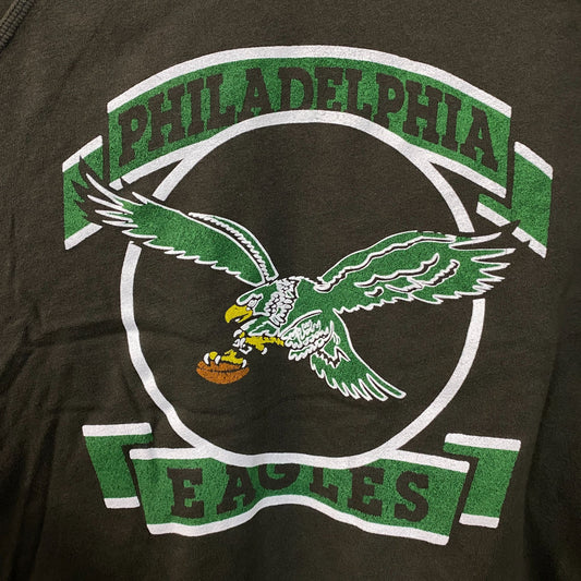 Junk Food Clothing Philadelphia Eagles Crop Crewneck Sweatshirt Medium