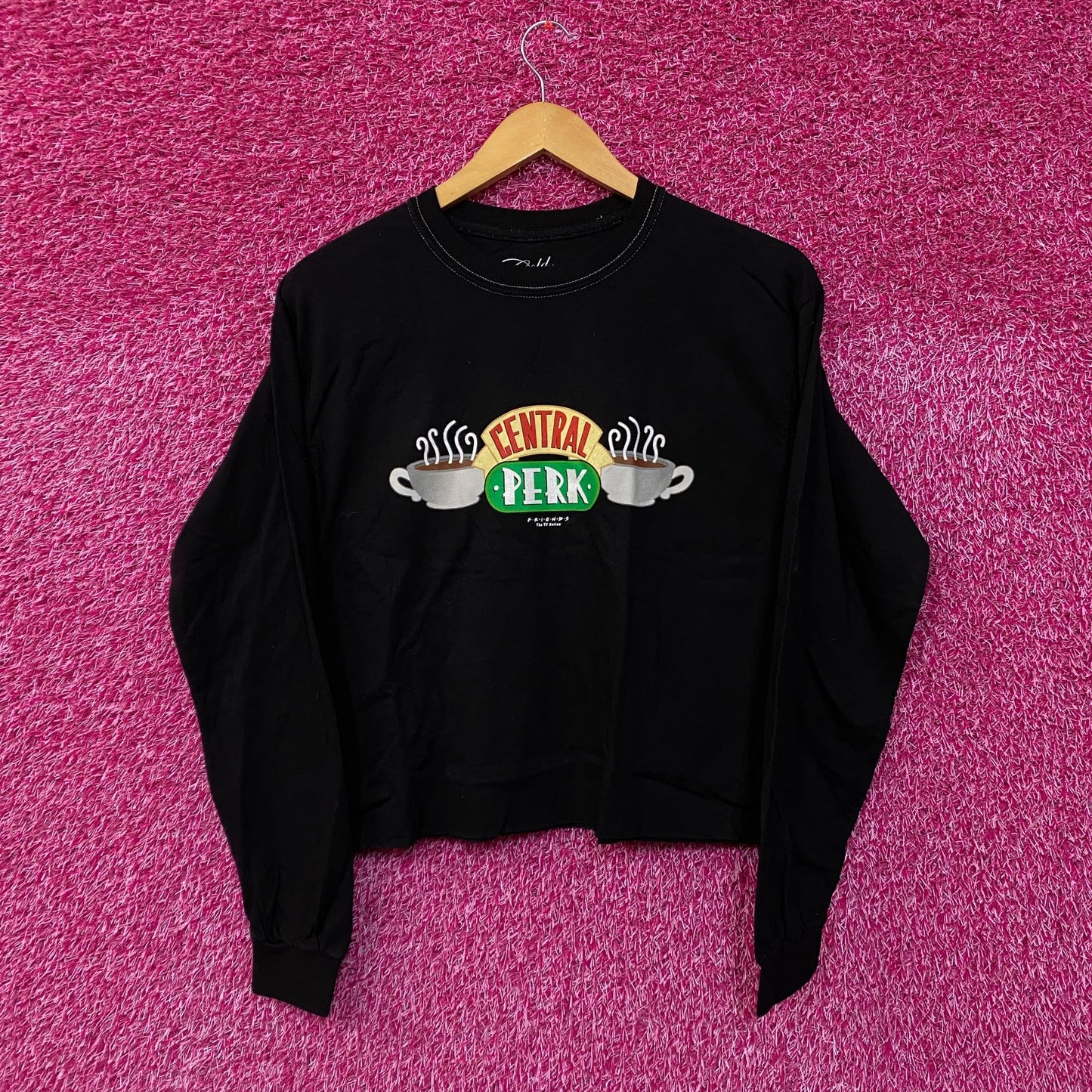 Friends Sitcom Central Park L/S crop top size medium