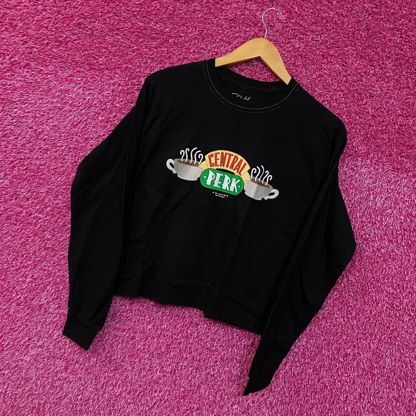 Friends Sitcom Central Park L/S crop top size medium