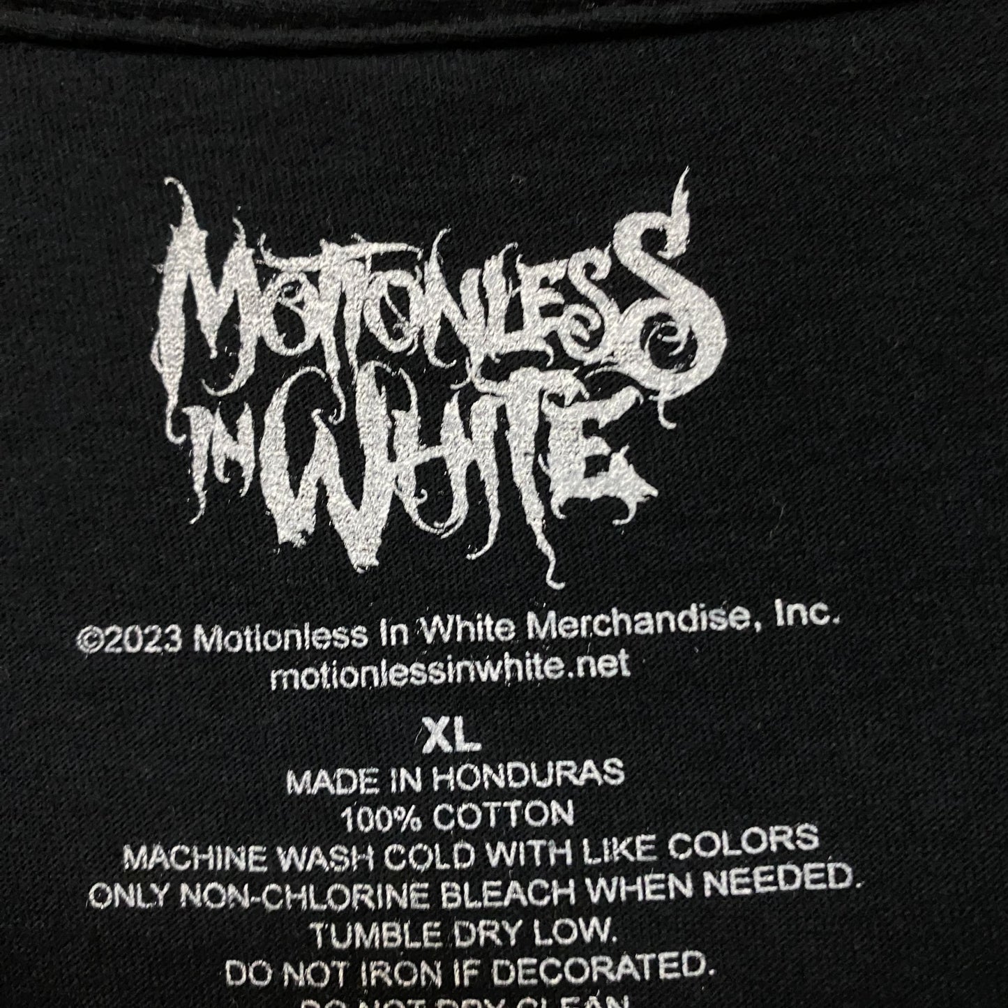 Motionless in White Screaming Banshee Tshirt size extra large