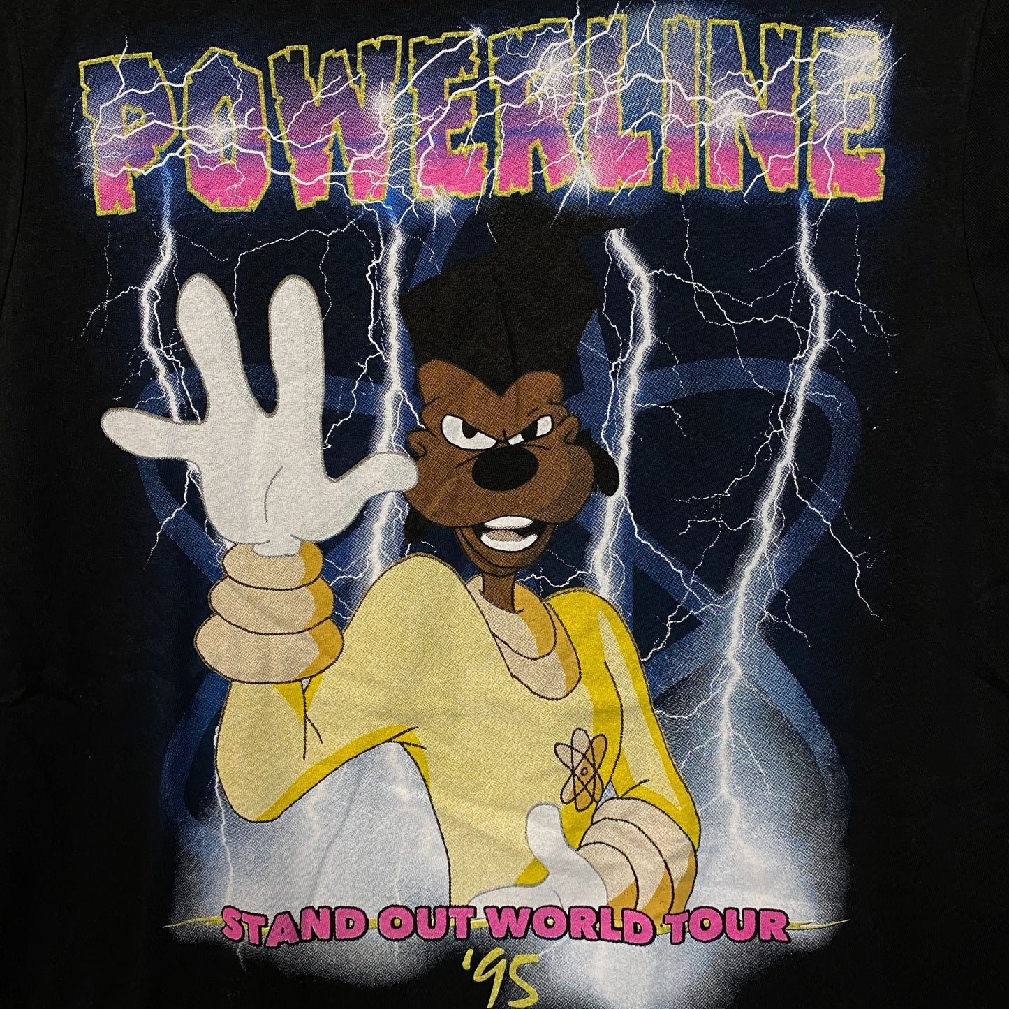 Disney A Goofy Movie Powerline World Tour T-Shirt Small