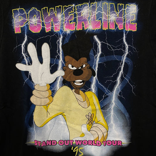 Disney A Goofy Movie Powerline World Tour T-Shirt Small