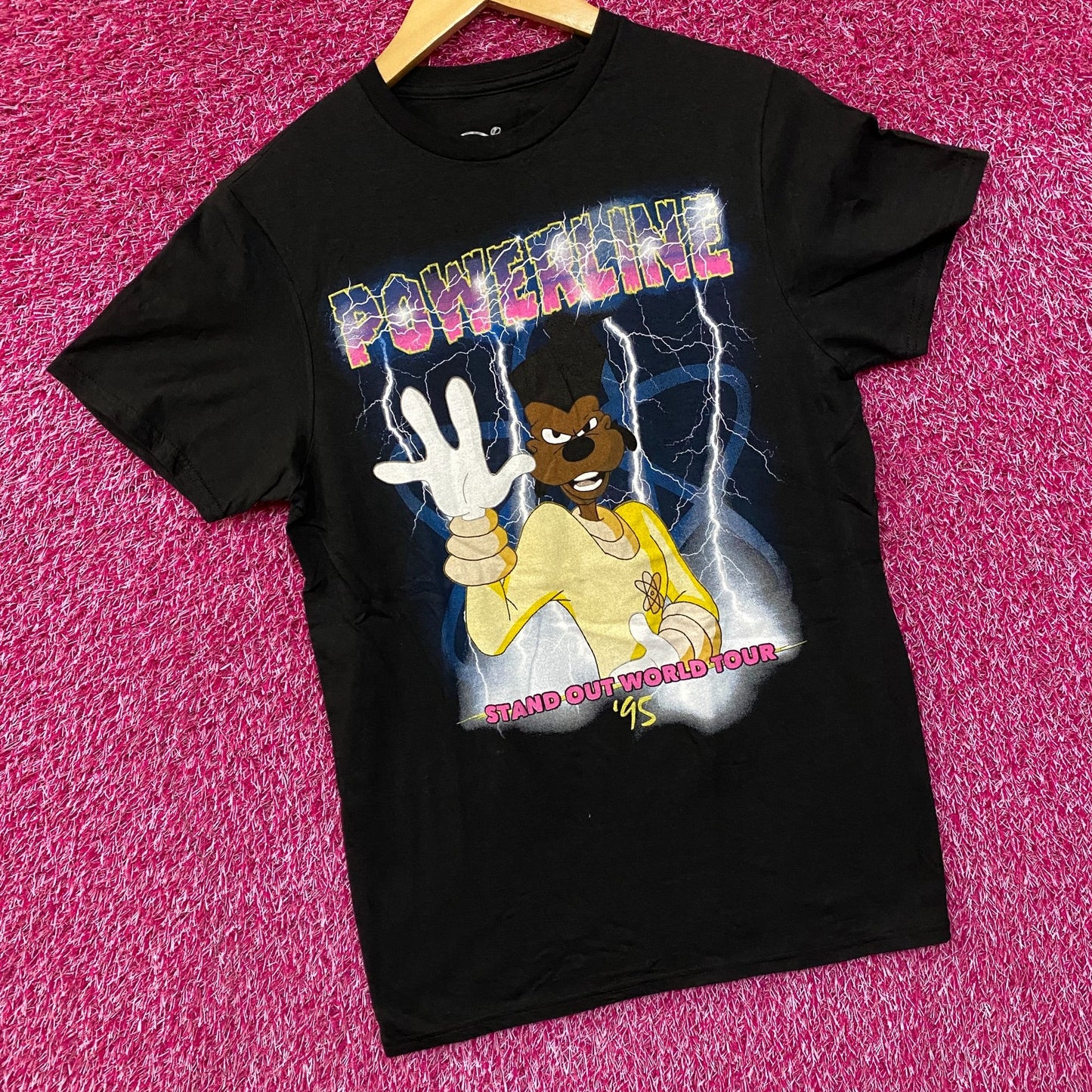 Disney A Goofy Movie Powerline World Tour T-Shirt Small