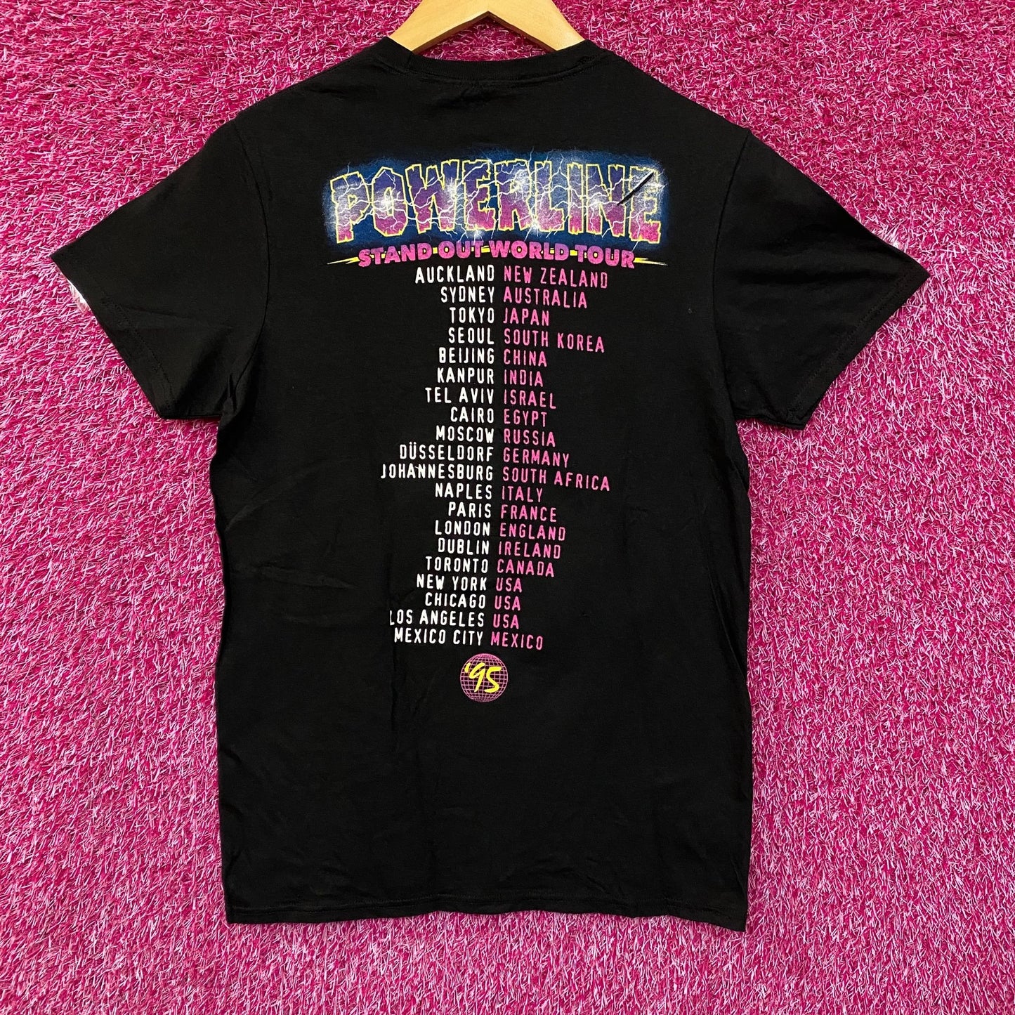 Disney A Goofy Movie Powerline World Tour T-Shirt Small
