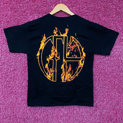 Pantera Flames Band Photo Metal Band T-Shirt XS