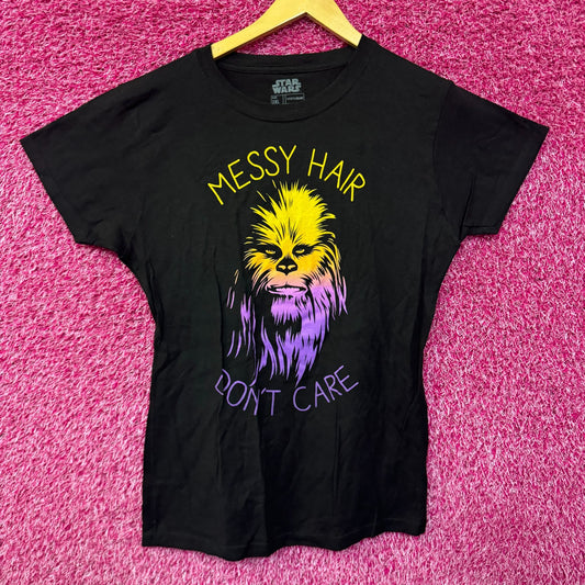 Chewbacca Messy Hair Don’t Care Womens T-shirt size 2XL