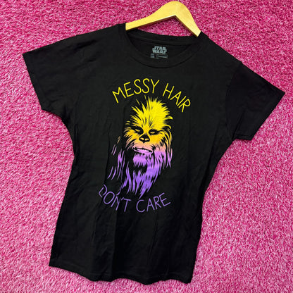 Chewbacca Messy Hair Don’t Care Womens T-shirt size 2XL
