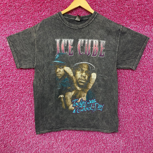 Ice Cube Today Was a Good Day West Coast Rap Acid Wash Tee large