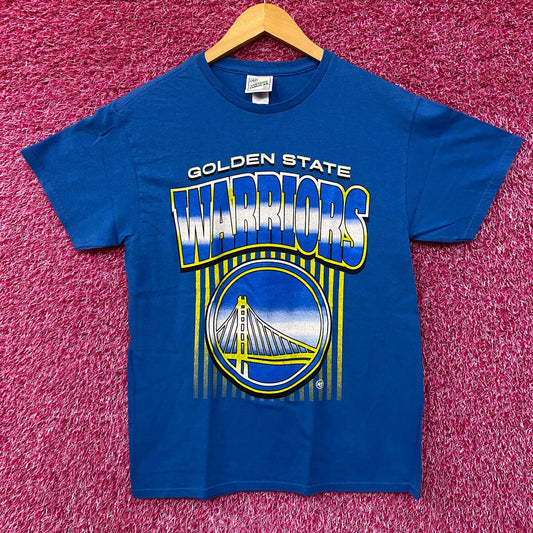 Golden State Warriors Retro Style Golden Gate Bridge NBA T-Shirt Small