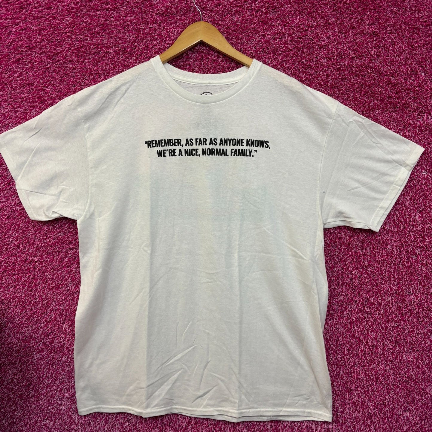 The Simpsons Couch Gag Were just a Normal family Tshirt XL