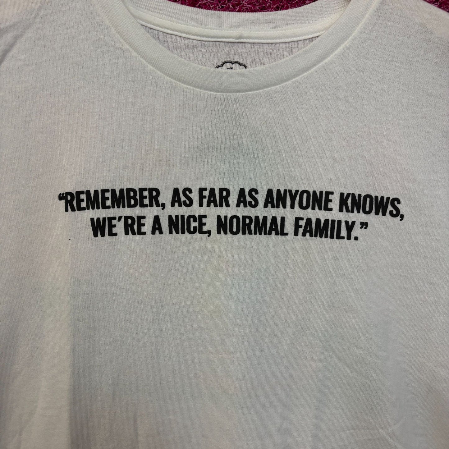 The Simpsons Couch Gag Were just a Normal family Tshirt XL