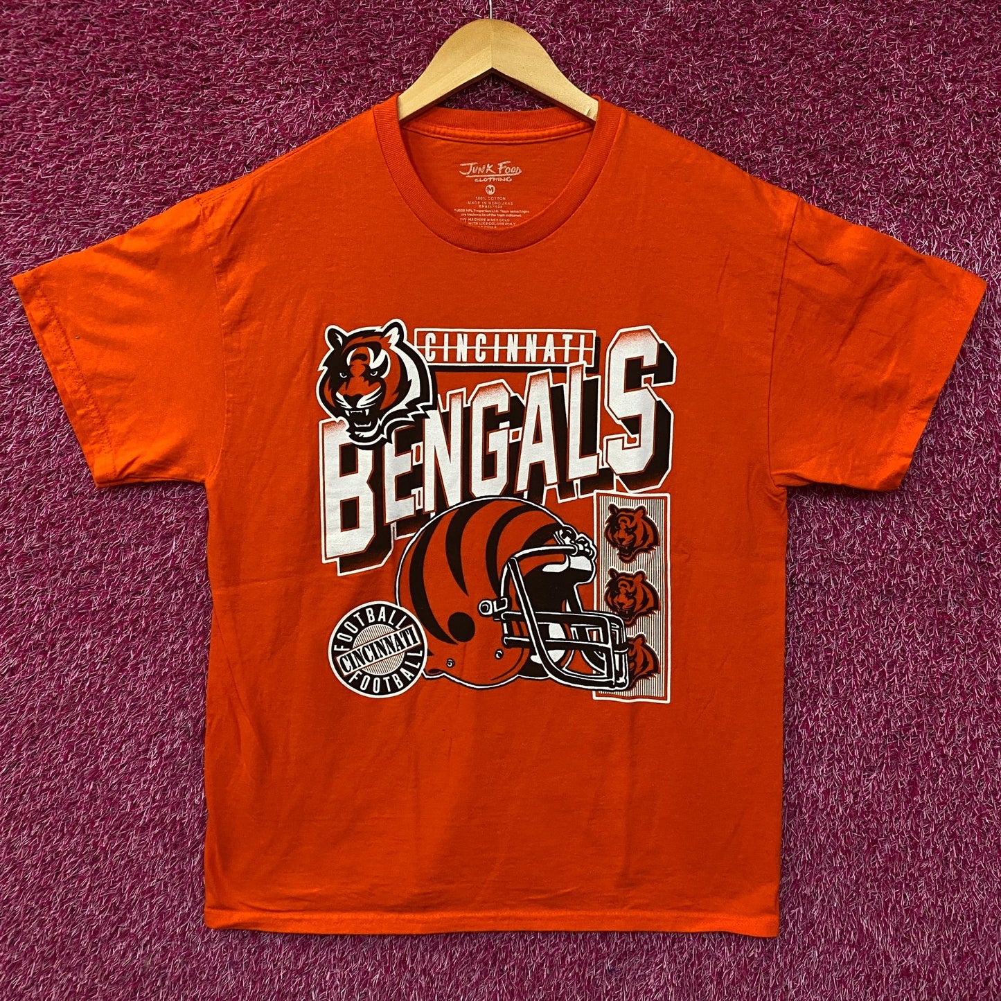 Junk Food Clothing NFL Cincinnati Bengals Checkdown Flea Market Tee Medium