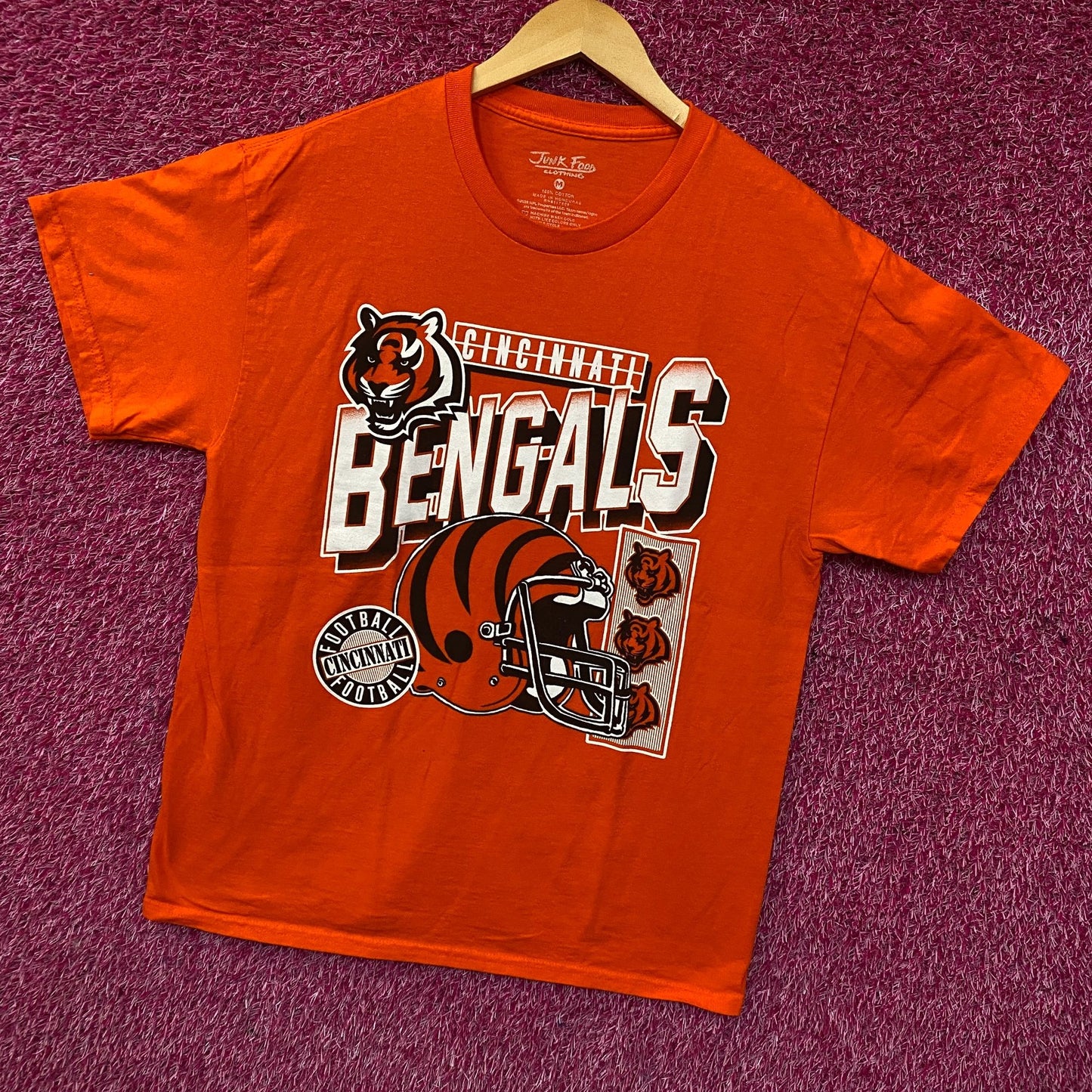Junk Food Clothing NFL Cincinnati Bengals Checkdown Flea Market Tee Medium