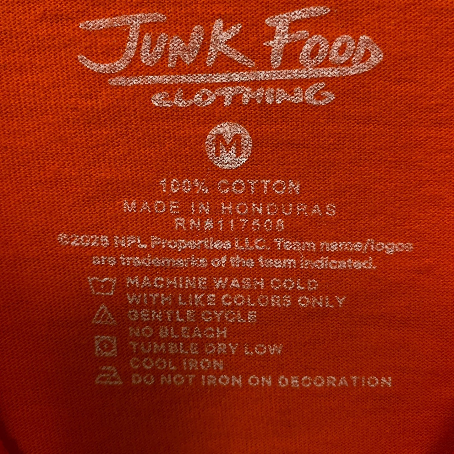 Junk Food Clothing NFL Cincinnati Bengals Checkdown Flea Market Tee Medium