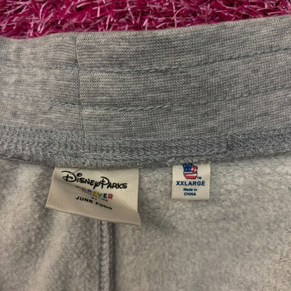 Disney Parks Forever Collection Junk Food Mickey Mouse Grey Sweatpants 2XL