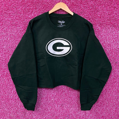 Junk Food Green Bay Packers Bling Flea Market Crop Fleece Medium