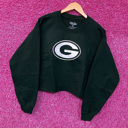 Junk Food Green Bay Packers Bling Flea Market Crop Fleece Medium