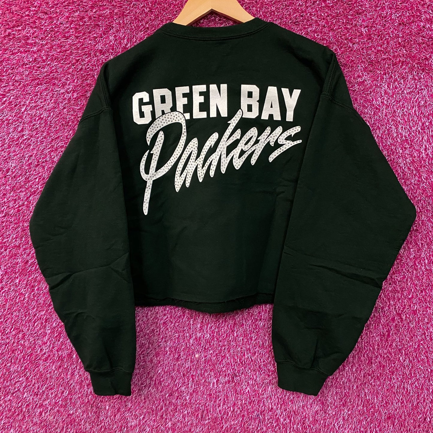 Junk Food Green Bay Packers Bling Flea Market Crop Fleece Medium