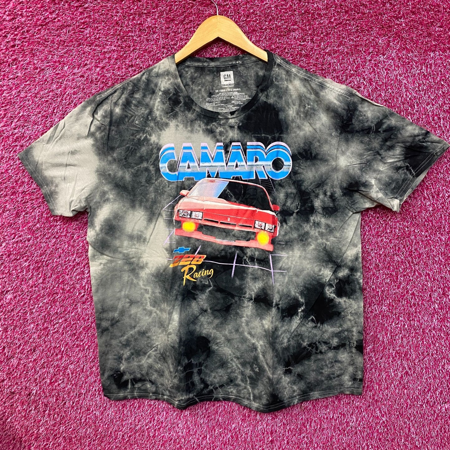 Chevrolet Tie Dye Camaro Graphic Print T-Shirt 2XL