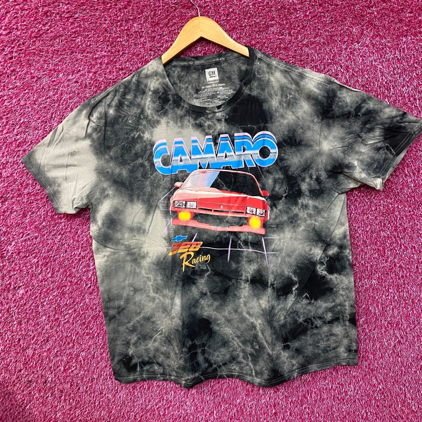 Chevrolet Tie Dye Camaro Graphic Print T-Shirt 2XL