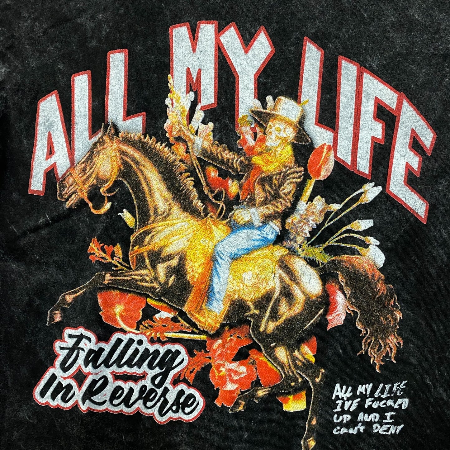 Falling In Reverse All My Life T-Shirt Size Small