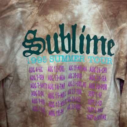 Sublime 1995 Summer Tour Tie Dye Ska Rock Band Hoodie Small
