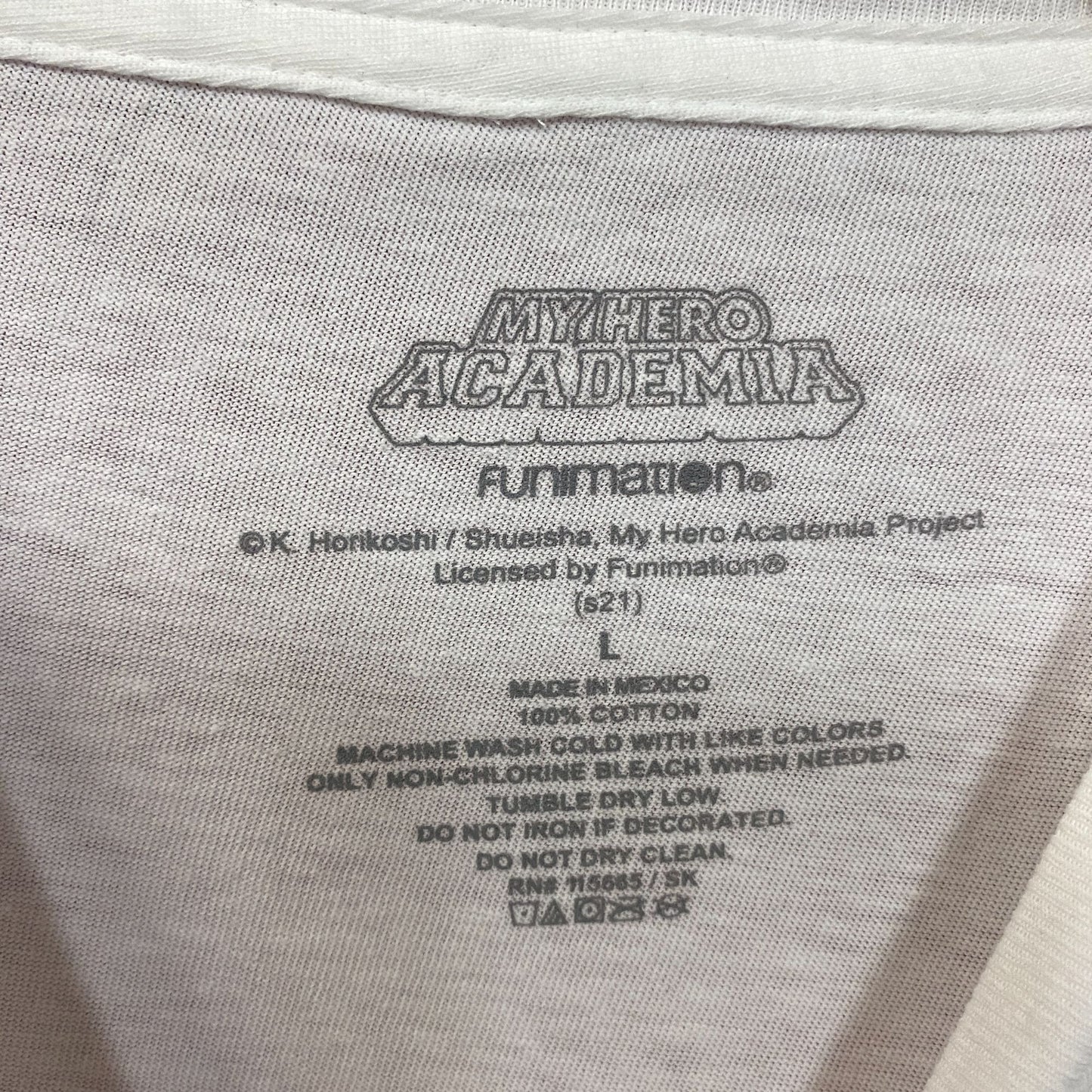 My Hero Academia Boku No Academia Hero Students Long Sleeve T-Shirt Large
