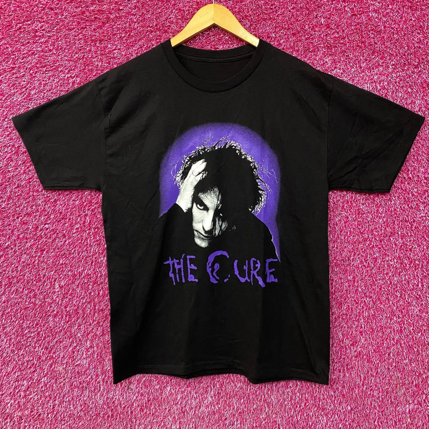 The Cure- Face Logo Robert Smith Graphic Design T-Shirt Large