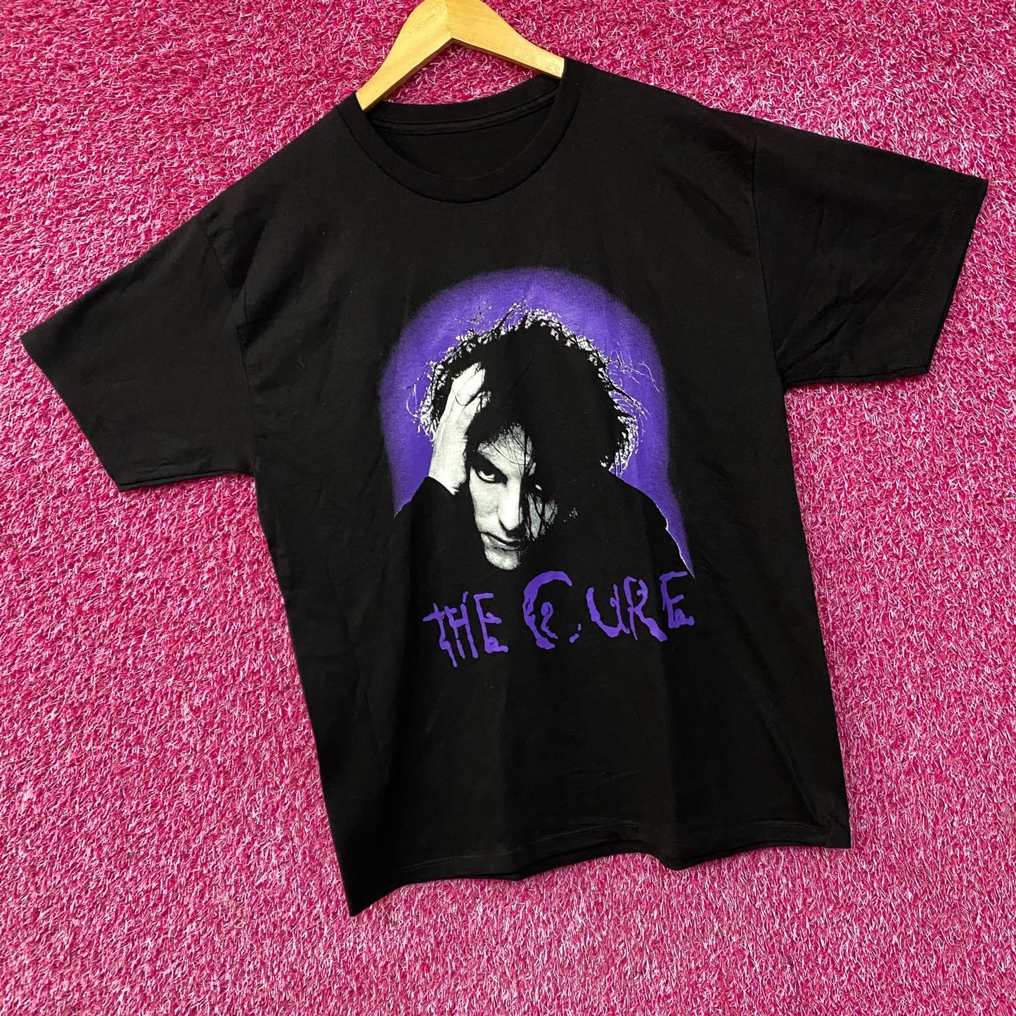 The Cure- Face Logo Robert Smith Graphic Design T-Shirt Large