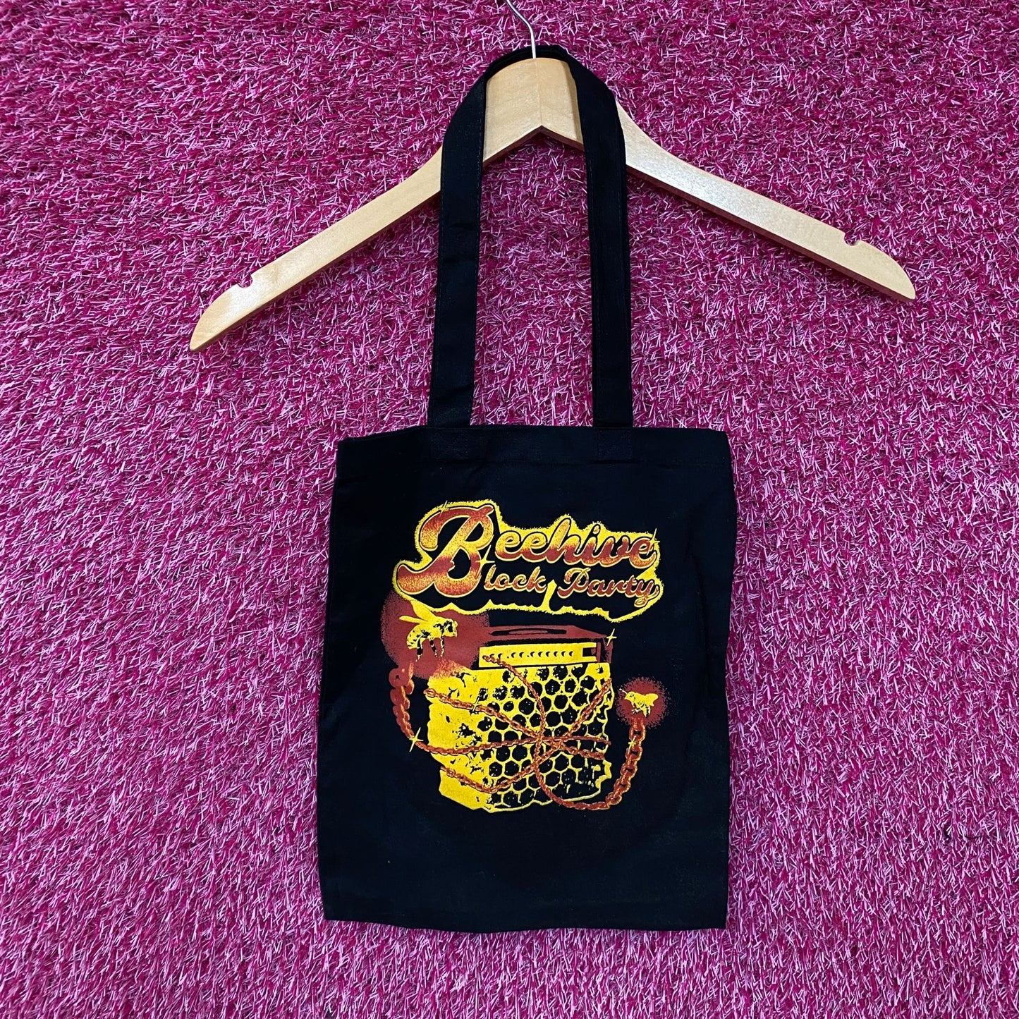 The Beehive Block Party Graphic Tote Bag