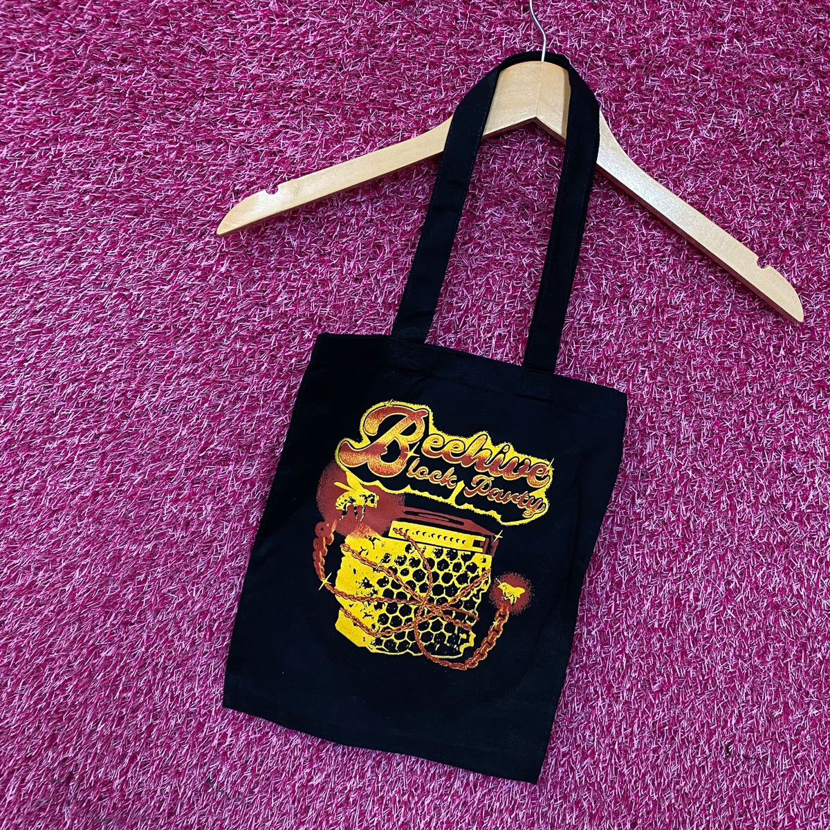 The Beehive Block Party Graphic Tote Bag