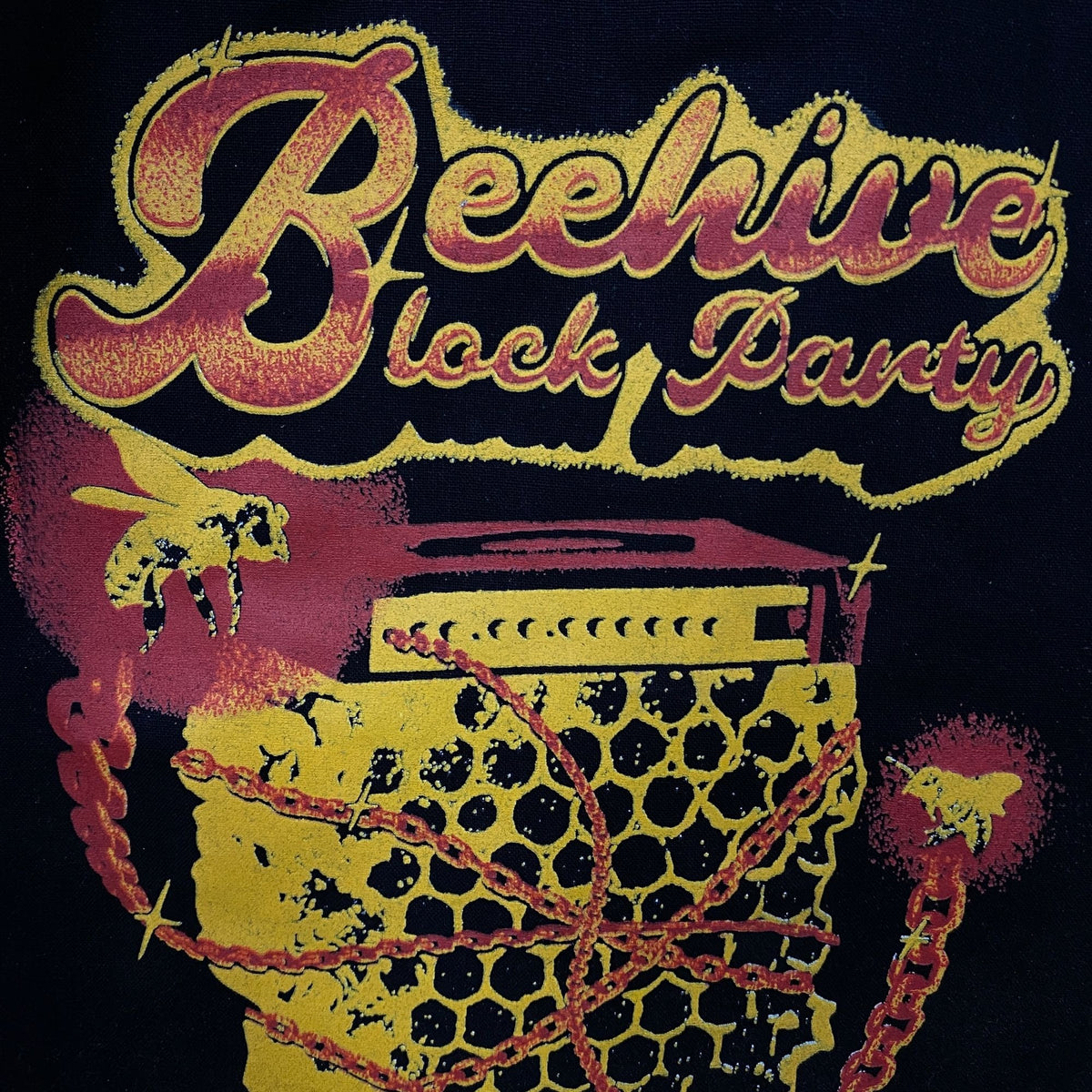 The Beehive Block Party Graphic Tote Bag