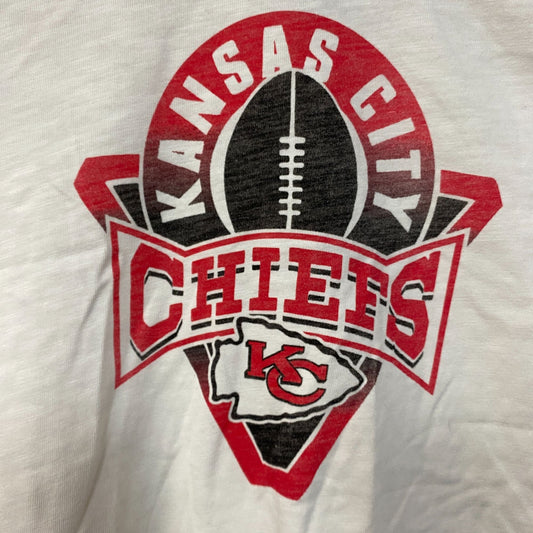 Junk Food Clothing NFL Kansas City Chiefs Women's Mock Neck Crop Tee 2XL