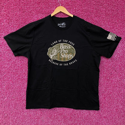 Bass Pro Shops USA Land Of The Free Graphic T-Shirt 2XL