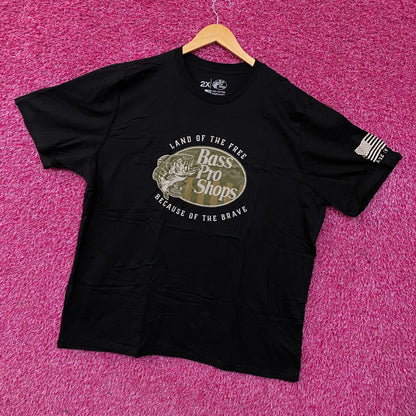 Bass Pro Shops USA Land Of The Free Graphic T-Shirt 2XL