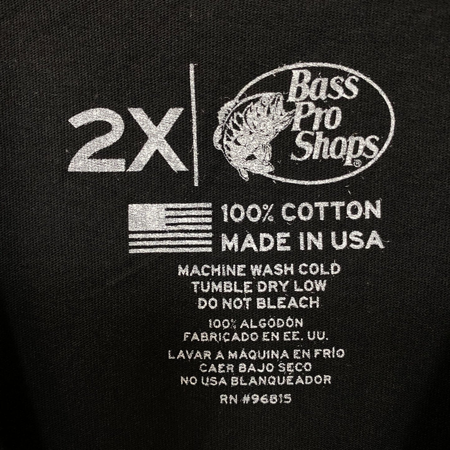 Bass Pro Shops USA Land Of The Free Graphic T-Shirt 2XL