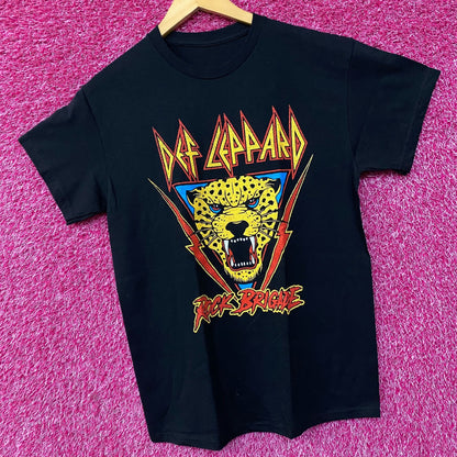 Def Leppard On Through The Nigh Rock Bridge Rock Band T-Shirt Medium