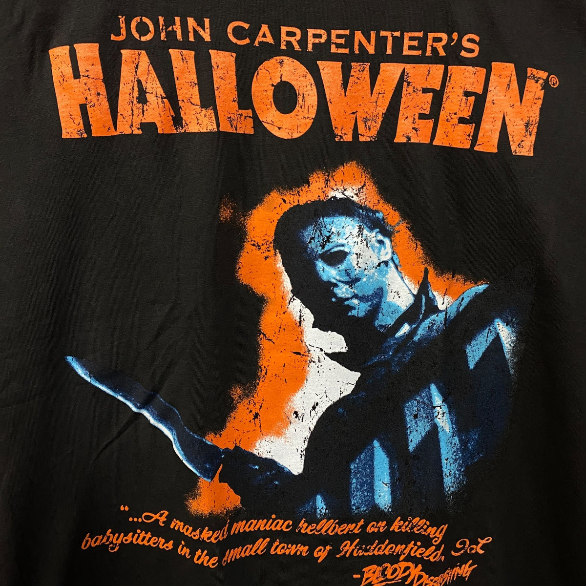 John Carpenter's Halloween Michael Myers "The Night He Came Home" Vintage Graphic Tee Medium