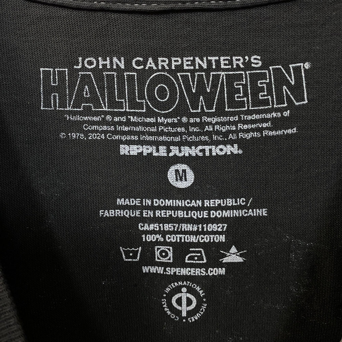 John Carpenter's Halloween Michael Myers "The Night He Came Home" Vintage Graphic Tee Medium