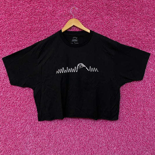 Pusheen Sound Wave Crop Top size Extra Large