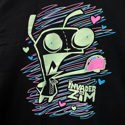 Invader Zim GIR Neon Scribble Graphic T-Shirt XL