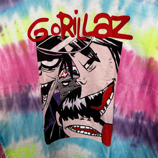 Gorillaz North American Tour Rock Tie dye 2X