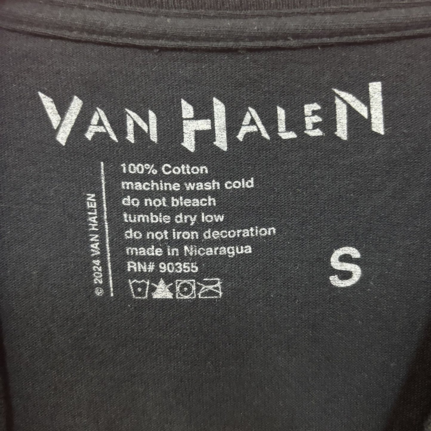 Van Halen Racing Black Graphic T-Shirt Small