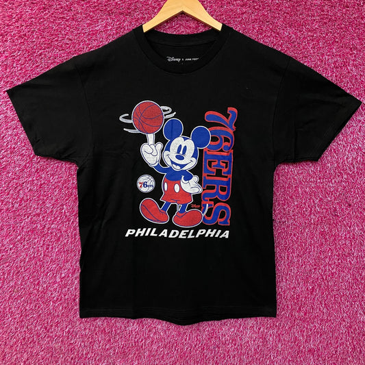 Junk Food Clothing x Disney Philadelphia 76ers Mickey Baller T-shirt Large