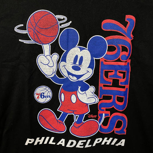 Junk Food Clothing x Disney Philadelphia 76ers Mickey Baller T-shirt Large