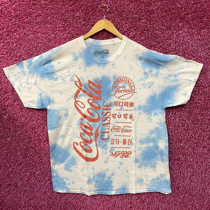 Coca Cola Classic Vintage Style Blue Tie Dye T-Shirt 1X