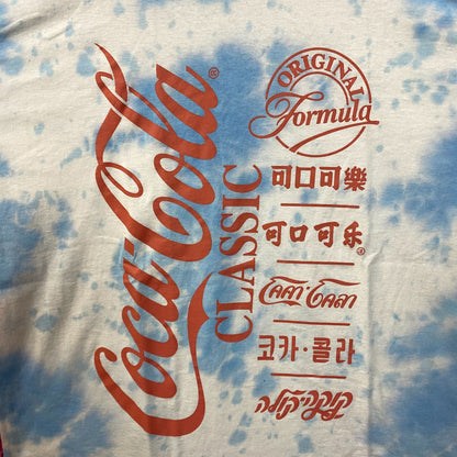 Coca Cola Classic Vintage Style Blue Tie Dye T-Shirt 1X