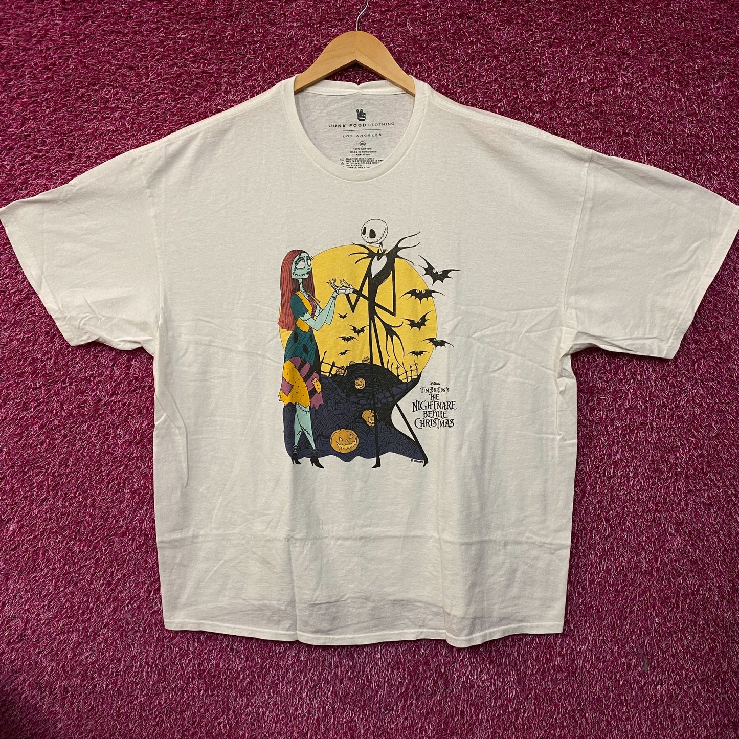 The Nightmare Before Christmas Jack and Sally T-Shirt Size 2XL