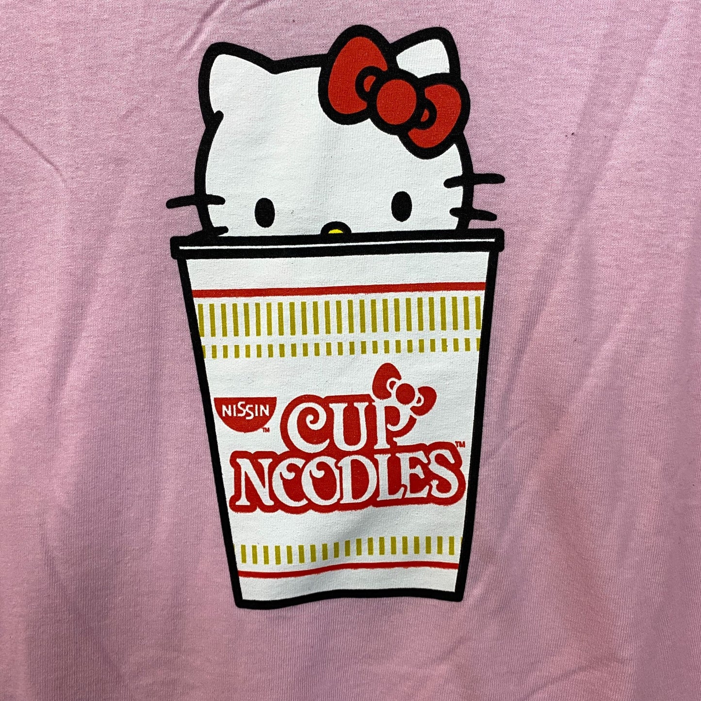 Nissin Cup of Noodles x Hello Kitty Kawaii Sanrio Long Sleeve Tee M